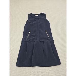 Crewcuts Jumper Dress Girls 6 Navy Blue Stretch